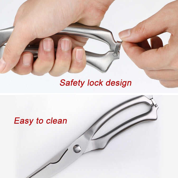 10 inch Kitchen Poultry Fish Chicken Bone Stainless Steel Cutter Cook Gadget Shear, Gift Box Package - Scissors by PMC TechLife | Online Shopping South Africa | PMC TechLife | Buy Now Pay Later Mobicred