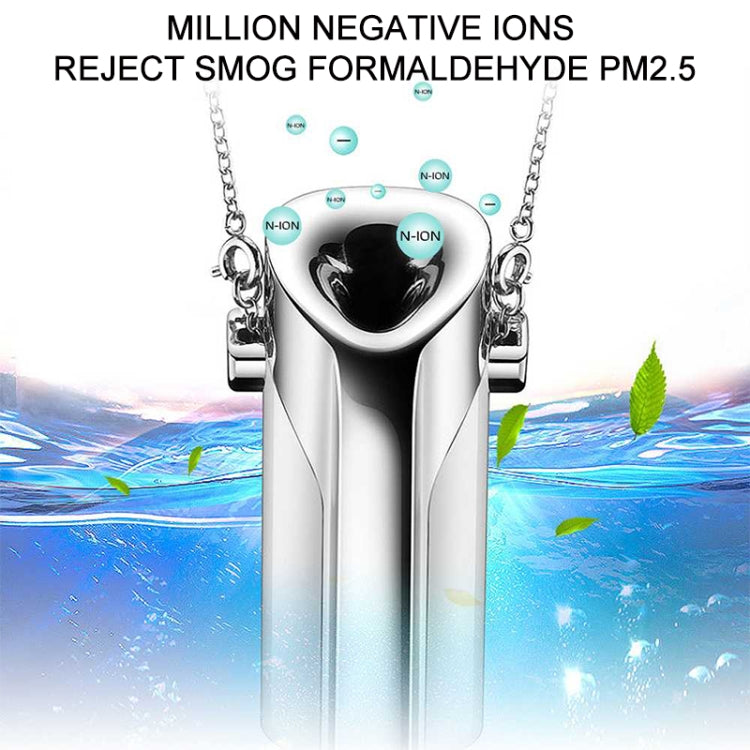 GB001 Mini Neck Formaldehyde Negative Ion Removal Air Purifier Automatic Alcohol Sprayer(Silver) - Air Purifiers & Accessories by PMC Jewellery | Online Shopping South Africa | PMC Jewellery | Buy Now Pay Later Mobicred