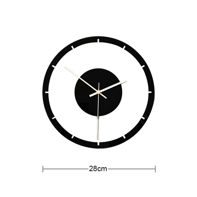 TM011 A Round Wooden Dial Transparent Acrylic Mute Wall Clock - free shipping - PMc TechLife - Order now!