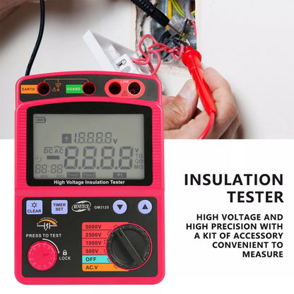 BENETECH GM3125 High Voltage Insulation Tester Resistance Tester - Current & Voltage Tester by BENETECH | Online Shopping South Africa | PMC Jewellery | Buy Now Pay Later Mobicred