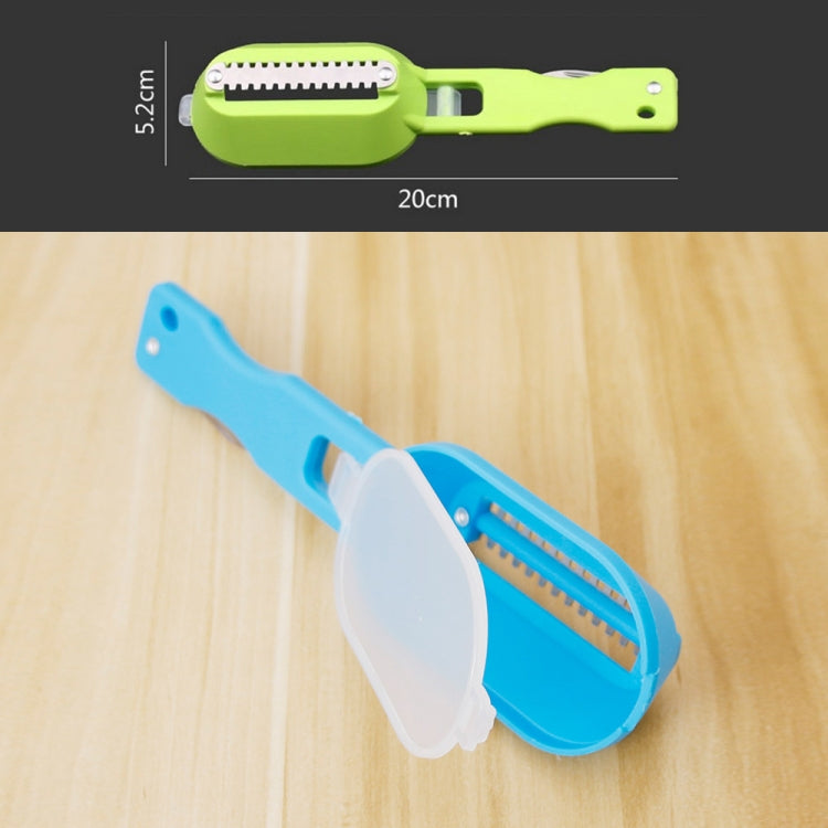 2 PCS Kitchen Essential Fish Scraper Fish Scale Planing Knife with Cover (Blue) - Gadgets by PMC TechLife | Online Shopping South Africa | PMC TechLife | Buy Now Pay Later Mobicred
