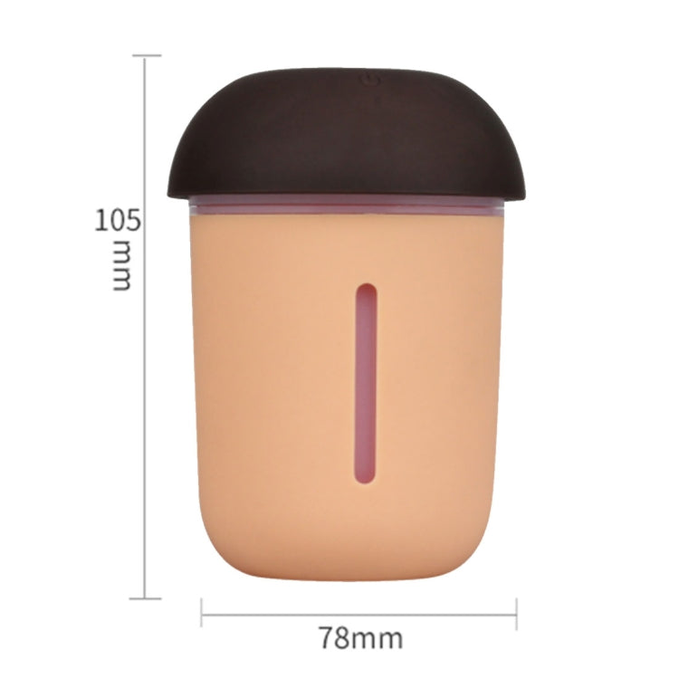 3 in 1 Multi-function USB Charge Mushroom Shape Electric Aroma Essential Ultrasonic Aromatherapy Cool Mist Humidifier with Extended USB Port(Coffee) - Air Purifiers & Accessories by PMC TechLife | Online Shopping South Africa | PMC TechLife | Buy Now Pay Later Mobicred