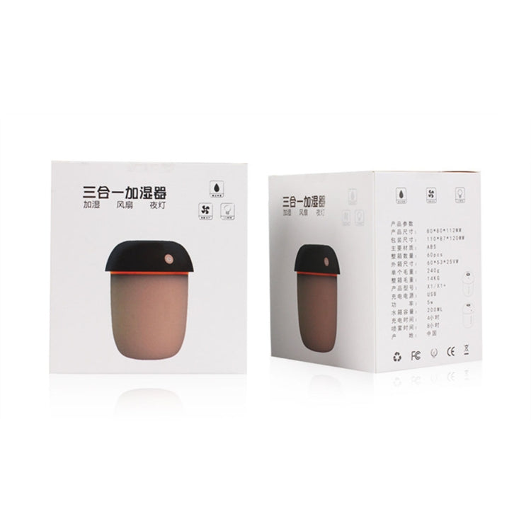 3 in 1 Multi-function USB Charge Mushroom Shape Electric Aroma Essential Ultrasonic Aromatherapy Cool Mist Humidifier with Extended USB Port(Blue) - Air Purifiers & Accessories by PMC TechLife | Online Shopping South Africa | PMC TechLife | Buy Now Pay Later Mobicred