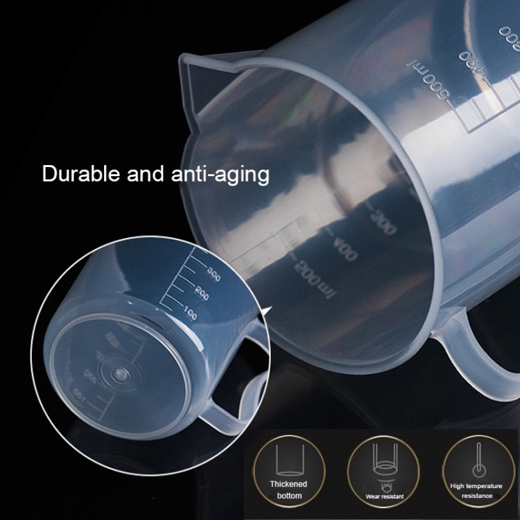 500ml Thin Section PP Plastic Flask Digital Measuring Cup Cylinder Scale Measure Glass Lab Laboratory Tools(Transparent) - Gadgets by PMC TechLife | Online Shopping South Africa | PMC TechLife