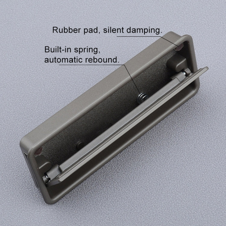 Simple Wardrobe Slotted Scrub Handle Concealed Recessed Drawer Invisible Handle, Single Hole (Grey) - Furniture Accessories by PMC TechLife | Online Shopping South Africa | PMC TechLife