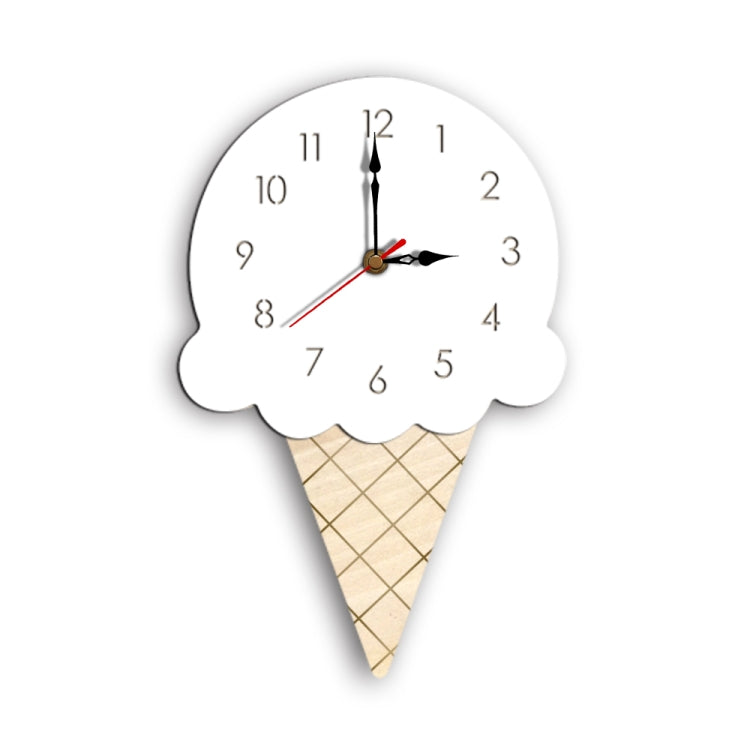 Ice Cream Styling Decorative Wall Clock (White) - Wall Clock by PMc TechLife | Online Shopping South Africa | PMc TechLife | Buy Now Pay Later Mobicred