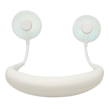 Creative Mini Hanging Neck Type Fan Outdoor LED Fan (White) - Electric Fans by PMC Jewellery | Online Shopping South Africa | PMC Jewellery | Buy Now Pay Later Mobicred