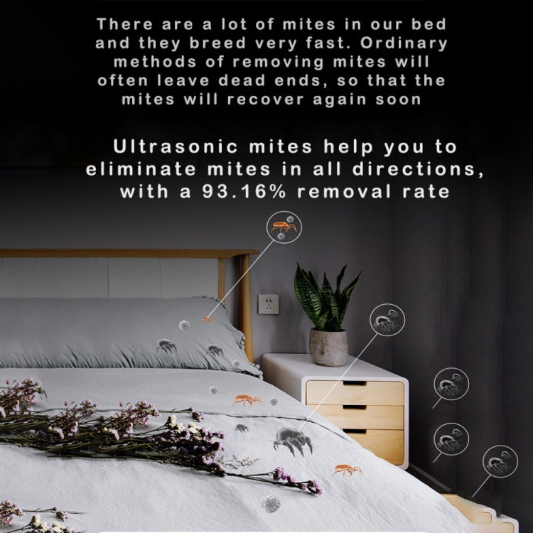 Household Wireless Ultrasonic Deodorizer Vacuum Cleaner Dust Mite Controller(Black) - free shipping - PMC TechLife - Order now!