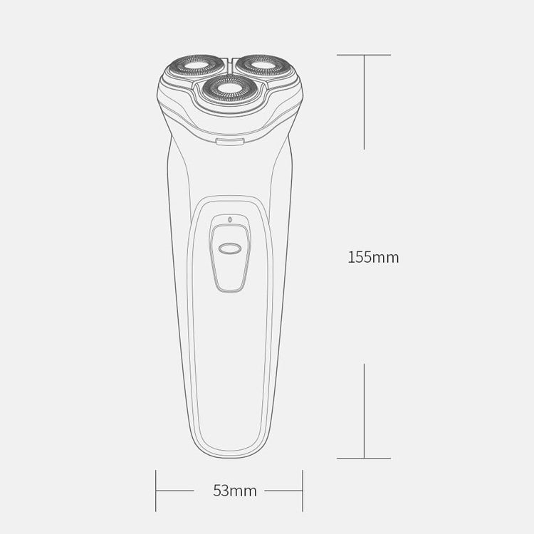 Original Xiaomi ENCHEN Water Proof Triple Rotary Double Ring Blade Shaving Head Electric Rechargeable Shaver For Men(Black) - Electric Shavers by Xiaomi | Online Shopping South Africa | PMC Jewellery | Buy Now Pay Later Mobicred