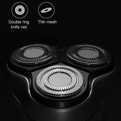 Original Xiaomi ENCHEN Water Proof Triple Rotary Double Ring Blade Shaving Head Electric Rechargeable Shaver For Men(Black) - Electric Shavers by Xiaomi | Online Shopping South Africa | PMC Jewellery | Buy Now Pay Later Mobicred