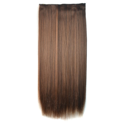 4M30# One-piece Seamless Five-clip Wig Long Straight Wig Piece - Wigs by PMC Jewellery | Online Shopping South Africa | PMC Jewellery