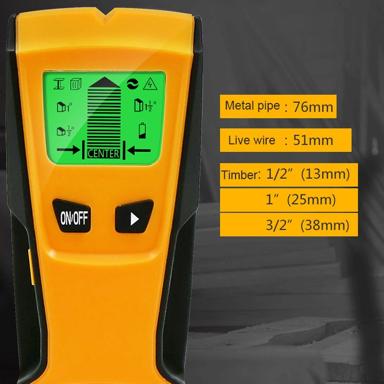 TH210 3 in 1 Wall Metal Detector for Voltage and Cable with Metal Detection Function - Metal Detector by PMC TechLife | Online Shopping South Africa | PMC TechLife | Buy Now Pay Later Mobicred