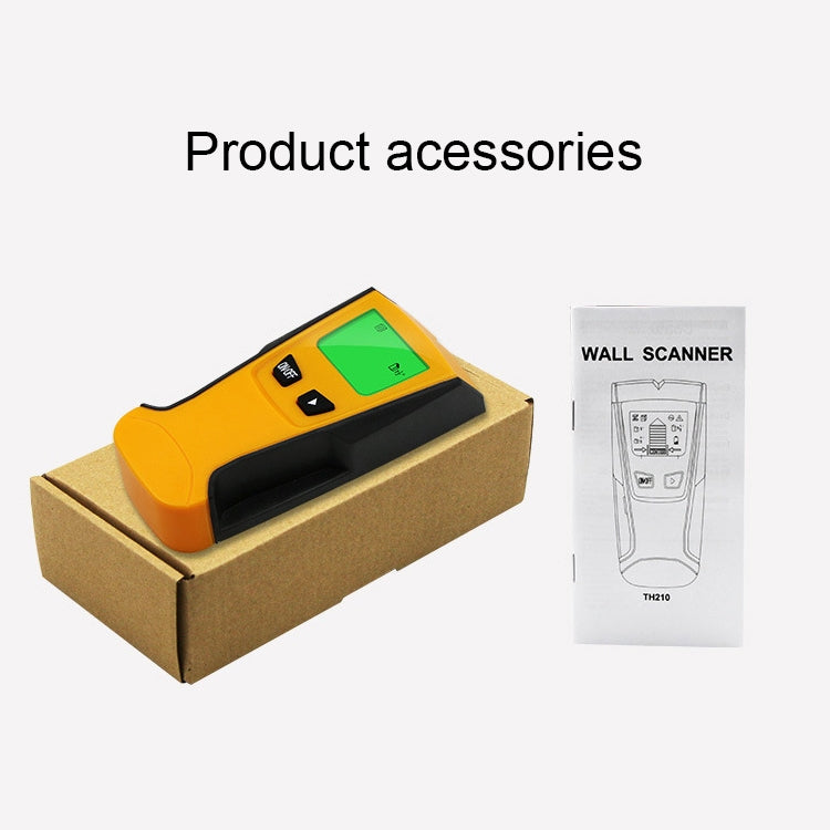 TH210 3 in 1 Wall Metal Detector for Voltage and Cable with Metal Detection Function - Metal Detector by PMC TechLife | Online Shopping South Africa | PMC TechLife | Buy Now Pay Later Mobicred