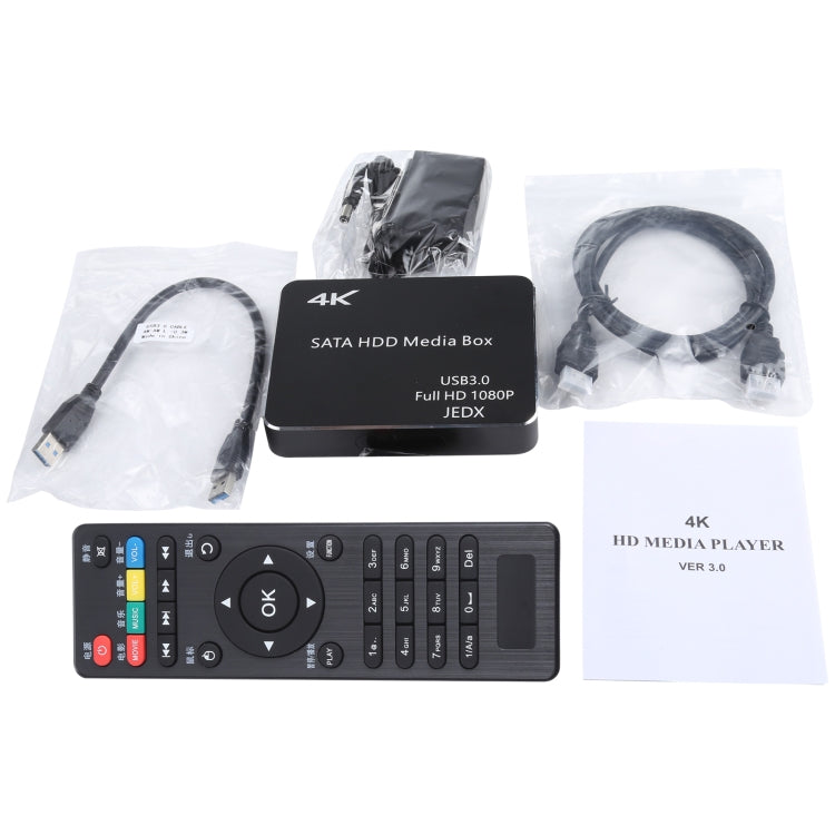 X8 UHD 4K Android 4.4.2 Media Player TV Box with Remote Control, RK3229 Quad Core up to 1.5GHz, RAM: 1GB, ROM: 8GB, Support WiFi, USB 3.0, HD Media Interface, TF Card, US Plug - Multimedia Player by PMC Jewellery | Online Shopping South Africa | PMC Jewellery | Buy Now Pay Later Mobicred