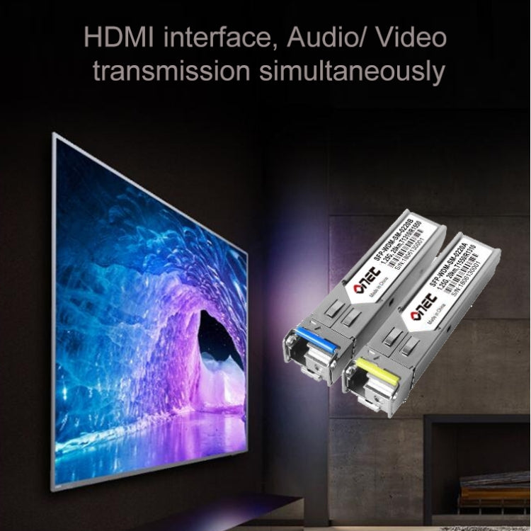 OPT882-KVM HDMI Extender (Receiver & Sender) Fiber Optic Extender with USB Port and KVM Function, Transmission Distance: 20KM (AU Plug) - Amplifier by PMC TechLife | Online Shopping South Africa | PMC TechLife | Buy Now Pay Later Mobicred