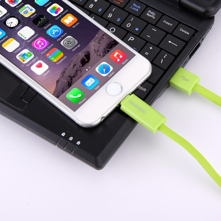 HAWEEL 1m 2 in 1 Micro USB & 8 Pin to USB Data Sync Charge Cable(Green) - Multifunction Cable by PMC TechLife | Online Shopping South Africa | PMC TechLife