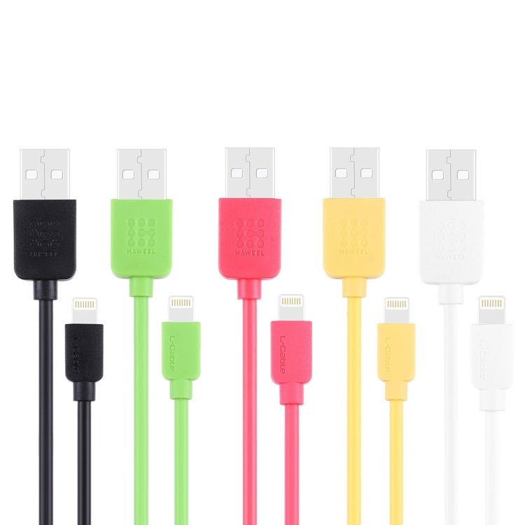 HAWEEL 1m High Speed 35 Cores 8 Pin to USB Sync Charging Cable for iPhone, iPad(Yellow) - free shipping - PMC Jewellery - Order now!