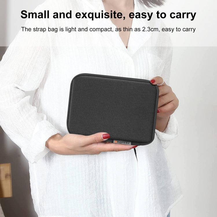 HAWEEL Watch Band Organizer Box Earphones / U Disk / Digital Cable Storage Case(Black) - free shipping - PMC TechLife - Order now!