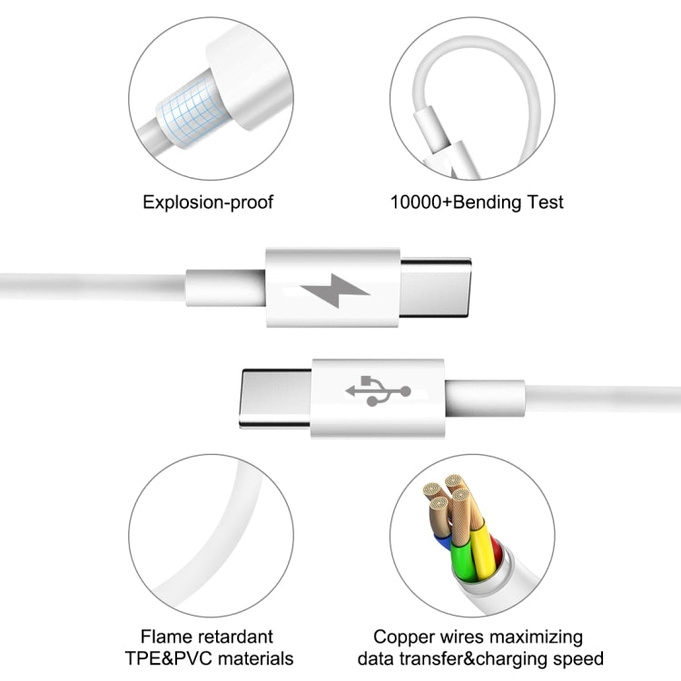 HAWEEL 25W 3A Type-C / USB-C to Type-C / USB-C PD Fast Charging Data Cable, Length: 1m - USB-C & Type-C Cable by PMC Jewellery | Online Shopping South Africa | PMC Jewellery