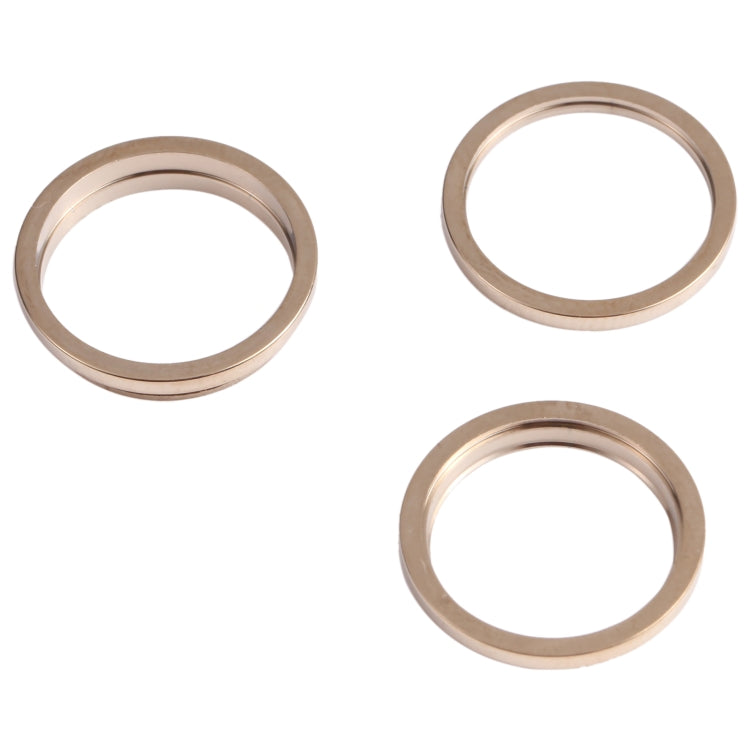 3 PCS Rear Camera Glass Lens Metal Outside Protector Hoop Ring for iPhone 13 Pro Max(Gold) - Camera Series by PMc TechLife | Online Shopping South Africa | PMc TechLife | Buy Now Pay Later Mobicred