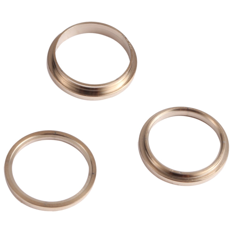 3 PCS Rear Camera Glass Lens Metal Outside Protector Hoop Ring for iPhone 13 Pro Max(Gold) - Camera Series by PMc TechLife | Online Shopping South Africa | PMc TechLife | Buy Now Pay Later Mobicred