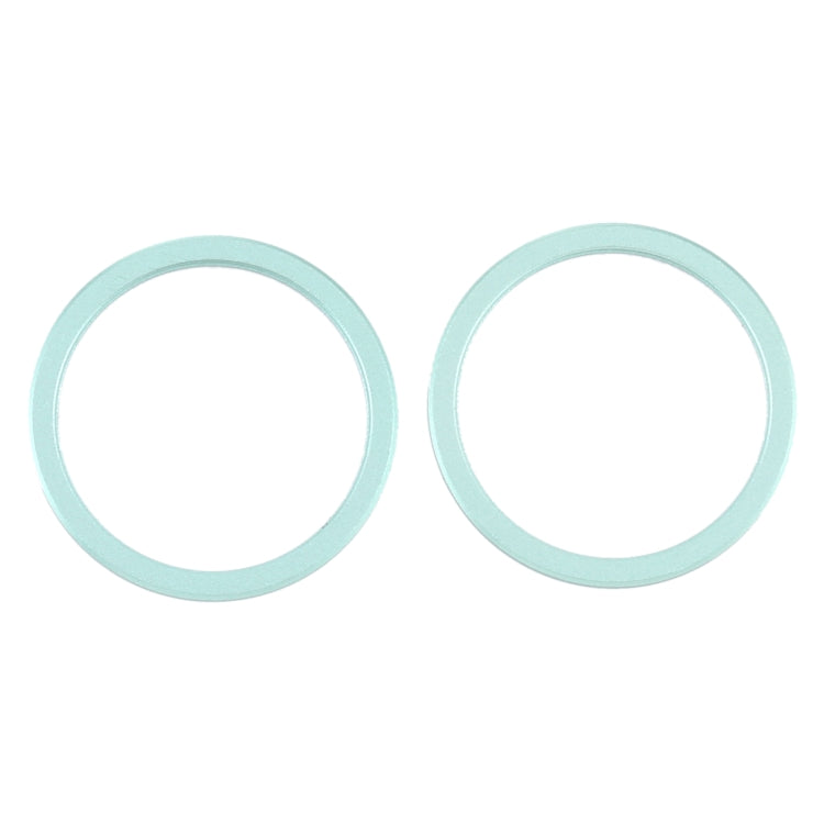 2 PCS Rear Camera Glass Lens Metal Protector Hoop Ring for iPhone 12 Mini(Green) - Camera Series by PMc TechLife | Online Shopping South Africa | PMc TechLife | Buy Now Pay Later Mobicred
