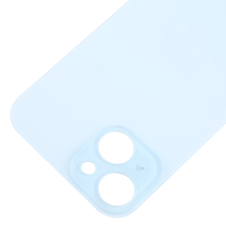 For iPhone 15 Easy Replacement Big Camera Hole Glass Back Battery Cover(Blue) - Back Cover by PMC TechLife | Online Shopping South Africa | PMC TechLife
