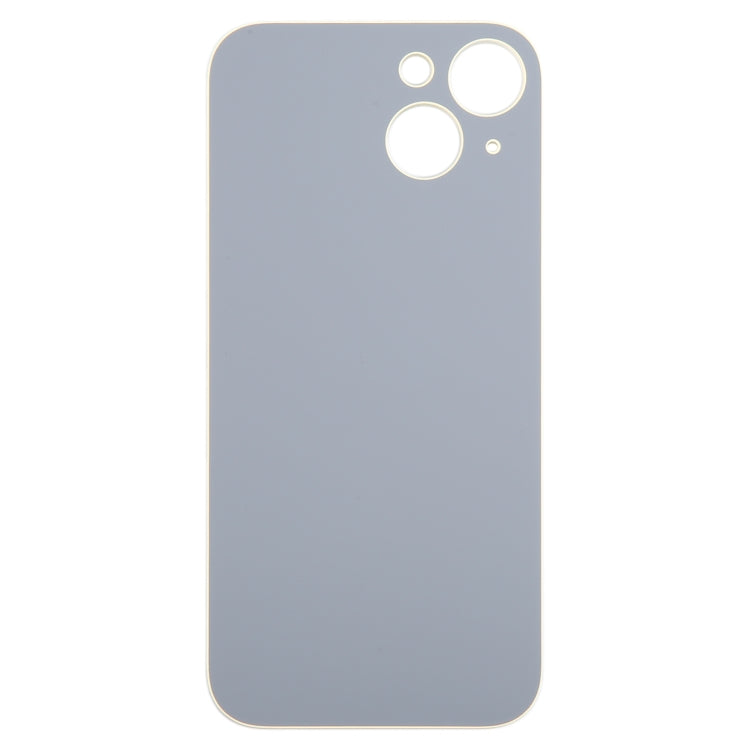 For iPhone 15 Easy Replacement Big Camera Hole Glass Back Battery Cover(Yellow) - Back Cover by PMC TechLife | Online Shopping South Africa | PMC TechLife | Buy Now Pay Later Mobicred