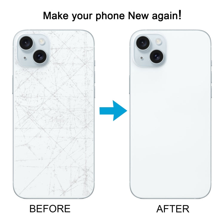 For iPhone 15 Battery Back Cover with Camera Lens Cover + MagSafe Magnet(Blue) - Back Cover by PMC TechLife | Online Shopping South Africa | PMC TechLife | Buy Now Pay Later Mobicred