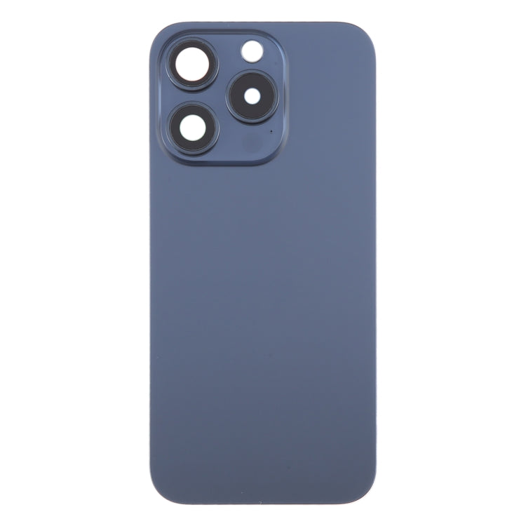 For iPhone 15 Pro Battery Back Cover with Camera Lens Cover + MagSafe Magnet(Blue) - Back Cover by PMC TechLife | Online Shopping South Africa | PMC TechLife | Buy Now Pay Later Mobicred