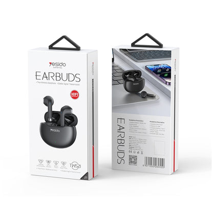 Yesido TWS21 Bluetooth 5.3 TWS Wireless Bluetooth Earphone (White) - TWS Earphone by Yesido | Online Shopping South Africa | PMC Jewellery | Buy Now Pay Later Mobicred