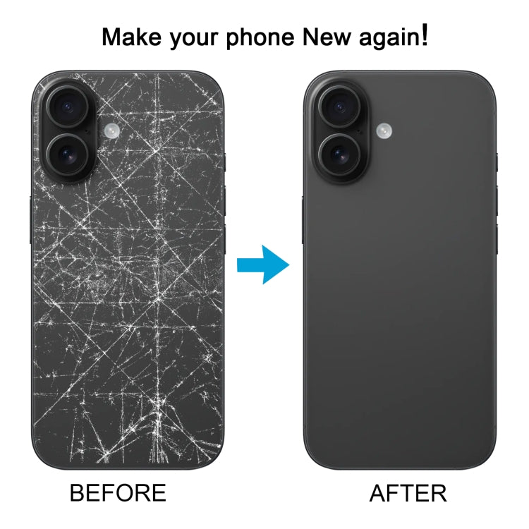 For iPhone 16 Battery Back Cover with Camera Lens Cover(Cyan) -  by PMC TechLife | Online Shopping South Africa | PMC TechLife | Buy Now Pay Later Mobicred