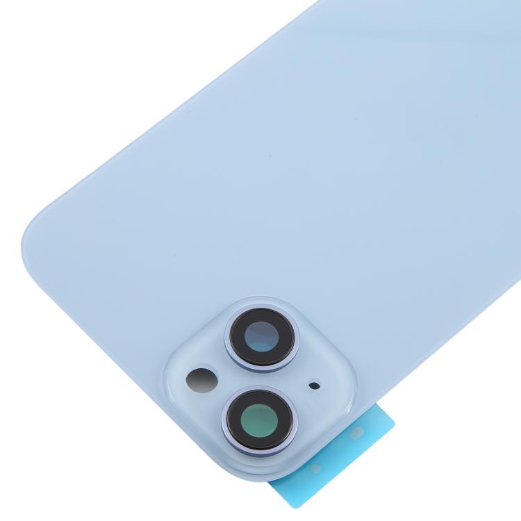 For iPhone 14 Plus China Version Battery Back Cover with Middle Frame(Blue) - Back Cover by PMc TechLife | Online Shopping South Africa | PMc TechLife | Buy Now Pay Later Mobicred