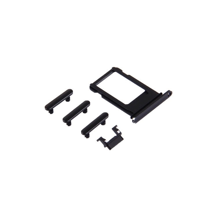 Card Tray + Volume Control Key + Power Button + Mute Switch Vibrator Key for iPhone 7(Black) - iPhone 7 Parts by PMc TechLife | Online Shopping South Africa | PMc TechLife | Buy Now Pay Later Mobicred