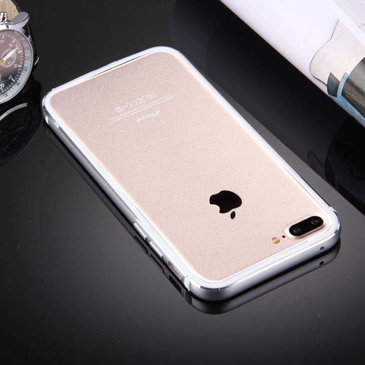 For iPhone 8 Plus & 7 Plus   TPU + Aluminum Alloy Bumper Frame(Silver) - More iPhone Cases by PMC TechLife | Online Shopping South Africa | PMC TechLife