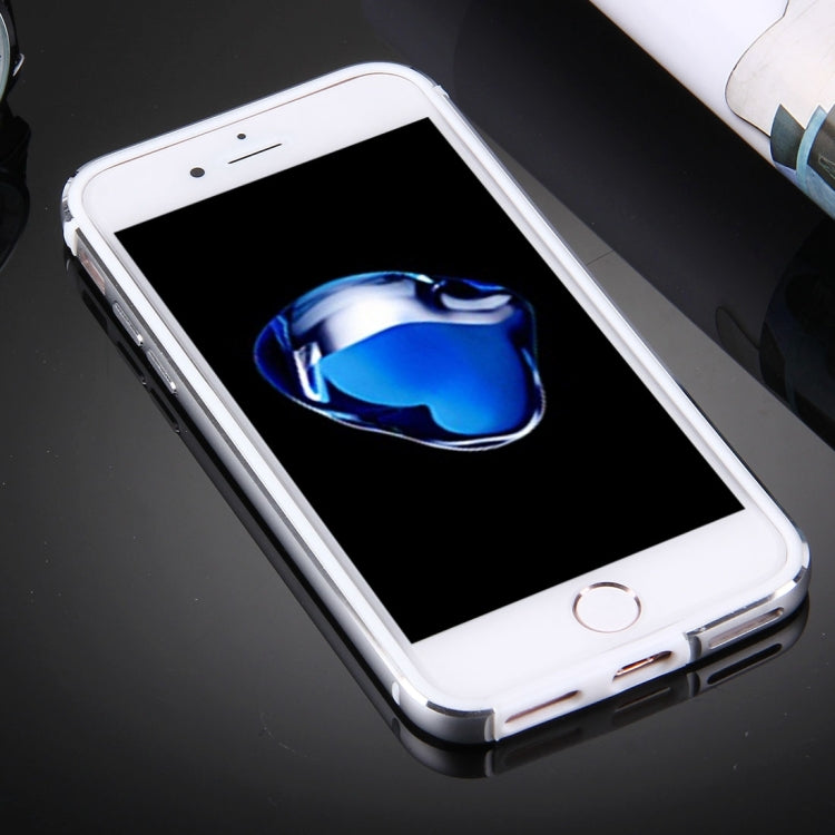 For iPhone 8 Plus & 7 Plus   TPU + Aluminum Alloy Bumper Frame(Silver) - More iPhone Cases by PMC TechLife | Online Shopping South Africa | PMC TechLife