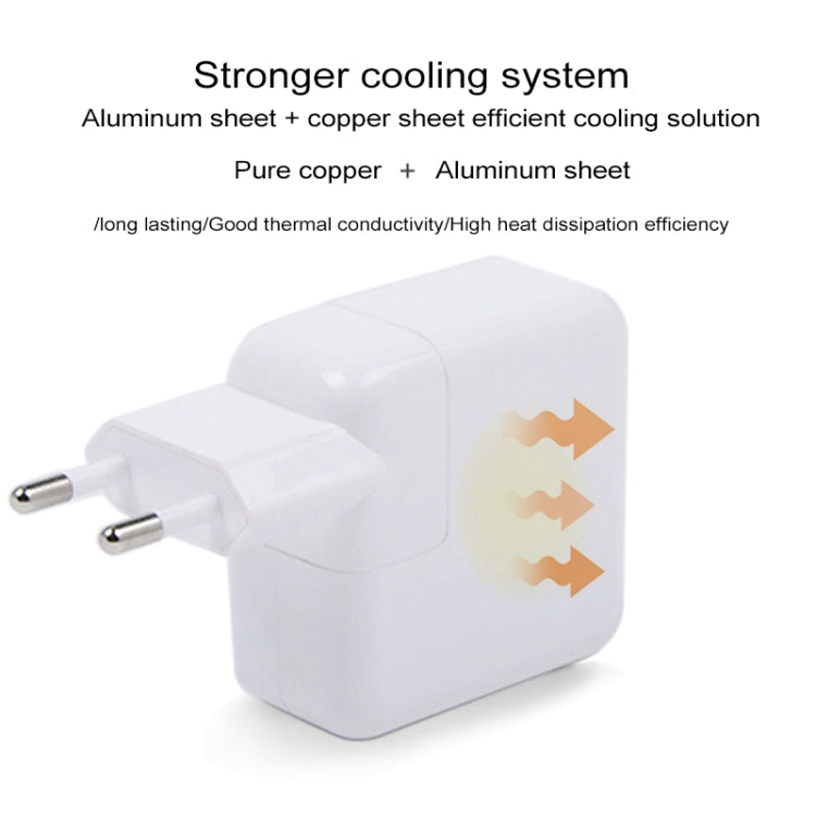 61W Type-C Power Adapter Portable Charger with 1.8m Type-C Charging Cable, EU Plug(White) - free shipping - PMC TechLife - Order now!