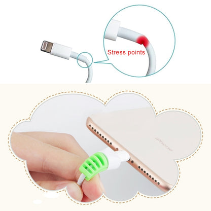 2 PCS Anti-break USB Charge Cable Winder Protective Case Protection Sleeve(White) - Cable Organizer by PMC Jewellery | Online Shopping South Africa | PMC Jewellery | Buy Now Pay Later Mobicred