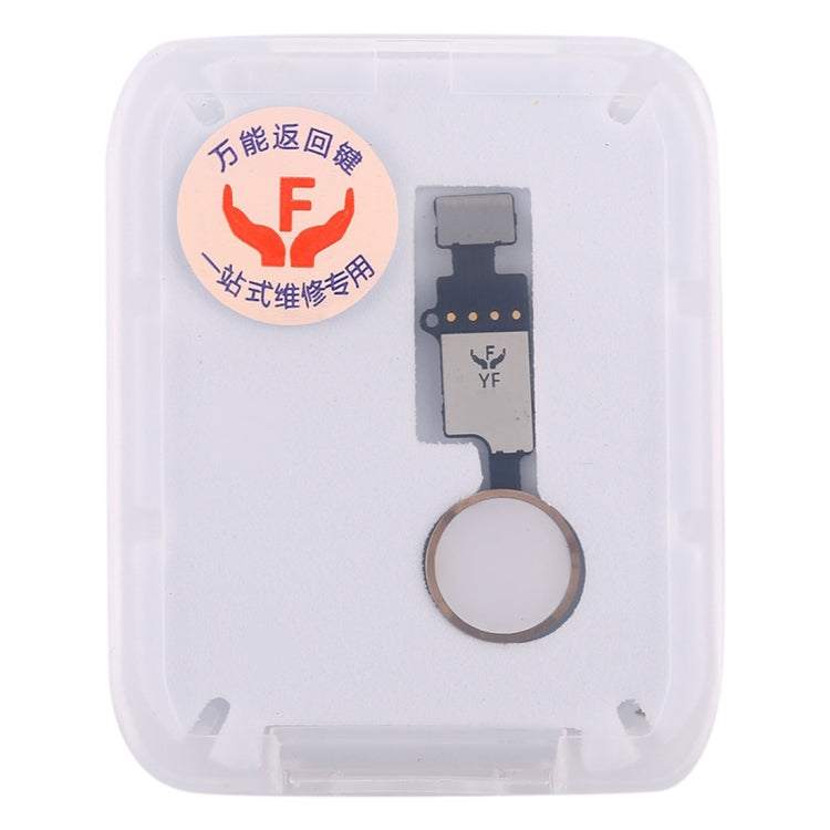 Home Button (3rd ) with Flex Cable (Not Supporting Fingerprint Identification) for iPhone 8 Plus / 7 Plus / 8 / 7(Gold) - Button & Card Slots by PMC Jewellery | Online Shopping South Africa | PMC Jewellery | Buy Now Pay Later Mobicred