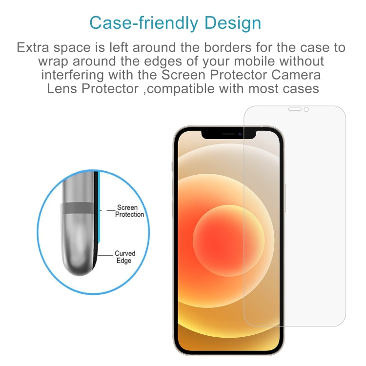 For iPhone 12 / 12 Pro 50pcs 0.26mm 9H 2.5D Tempered Glass Film (Open Hole) - iPhone 12 / 12 Pro Tempered Glass by DIYLooks | Online Shopping South Africa | PMC Jewellery | Buy Now Pay Later Mobicred