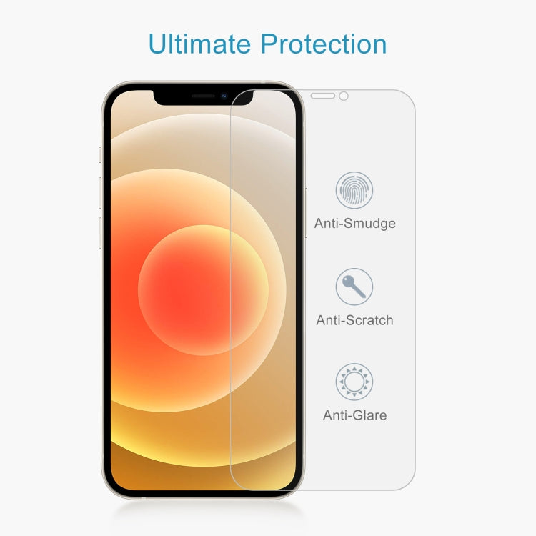 For iPhone 12 / 12 Pro 50pcs 0.26mm 9H 2.5D Tempered Glass Film (Open Hole) - iPhone 12 / 12 Pro Tempered Glass by DIYLooks | Online Shopping South Africa | PMC Jewellery | Buy Now Pay Later Mobicred