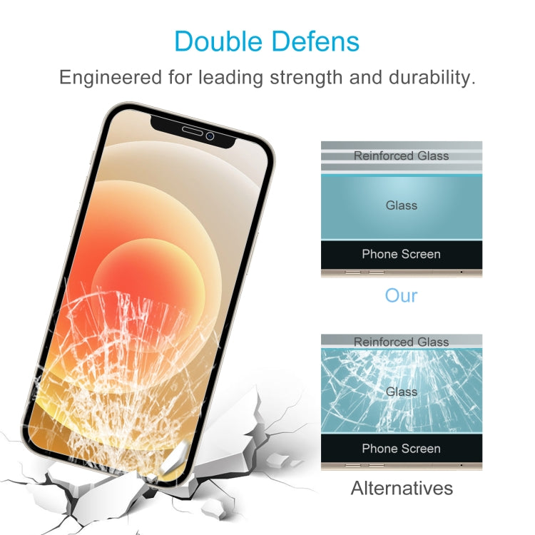 For iPhone 12 / 12 Pro 50pcs 0.26mm 9H 2.5D Tempered Glass Film (Open Hole) - iPhone 12 / 12 Pro Tempered Glass by DIYLooks | Online Shopping South Africa | PMC Jewellery | Buy Now Pay Later Mobicred