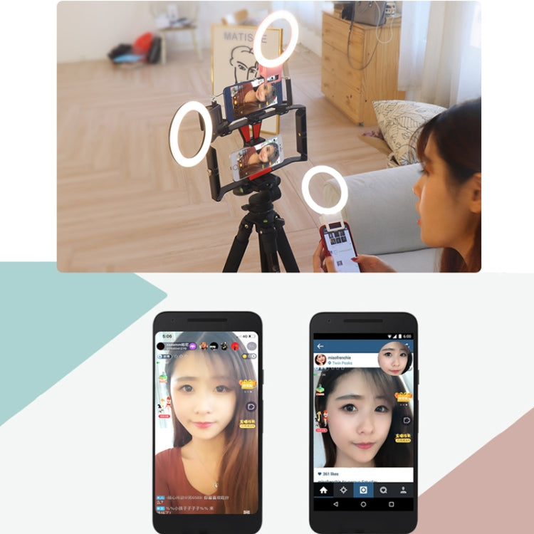 XJ18 LED Light Live Self-timer Flash Fill Light(Black) - Selfie Light by PMC TechLife | Online Shopping South Africa | PMC TechLife | Buy Now Pay Later Mobicred