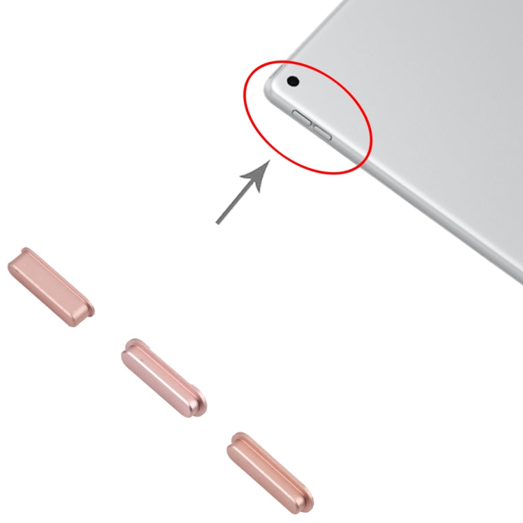 Power Button and Volume Control Button for iPad 10.2 inch 2019 2020 2021 (Pink) - iPad 9 (2021) by PMc TechLife | Online Shopping South Africa | PMc TechLife | Buy Now Pay Later Mobicred