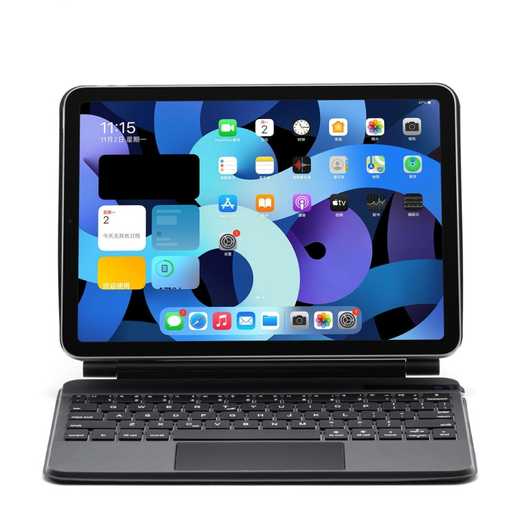 P109 Pro Ultra-thin Detachable Bluetooth Keyboard Leather Tablet Case with Touchpad & White Backlight for iPad Pro 11 inch 2021 / 2020 / 2018 & iPad Air 2020 10.9(Black) - For iPad Pro by PMC TechLife | Online Shopping South Africa | PMC TechLife