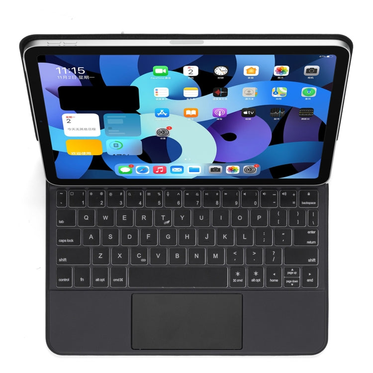 P109 Pro Ultra-thin Detachable Bluetooth Keyboard Leather Tablet Case with Touchpad & White Backlight for iPad Pro 11 inch 2021 / 2020 / 2018 & iPad Air 2020 10.9(Black) - For iPad Pro by PMC TechLife | Online Shopping South Africa | PMC TechLife