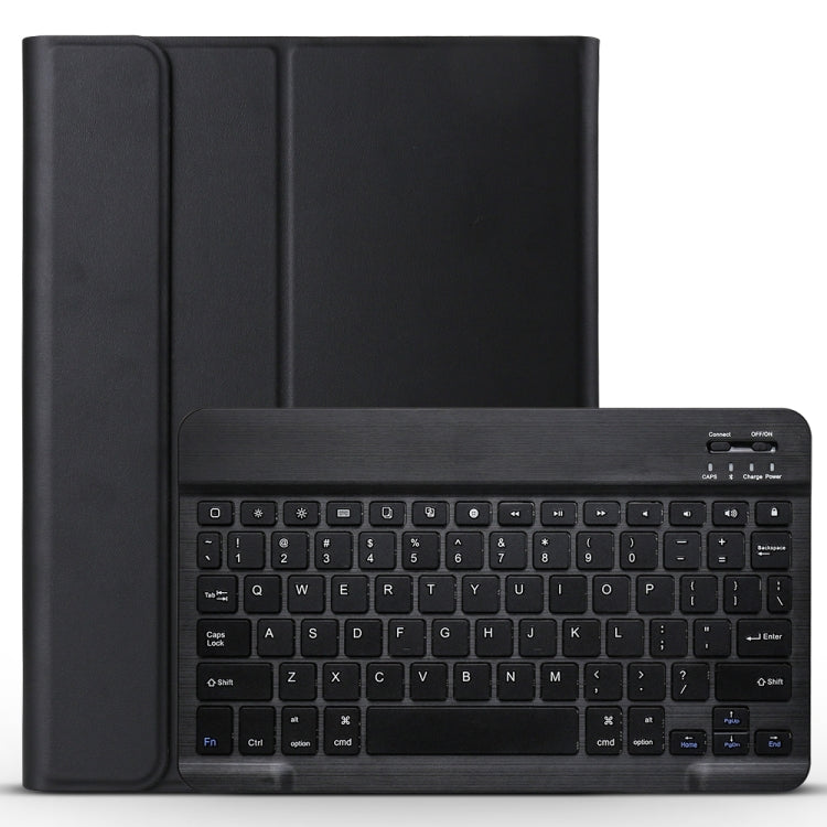 Detachable Bluetooth Keyboard + Brushed Texture Horizontal Flip Leather Tablet Case with Holder for iPad Pro 11 inch (2018)(Black) - For iPad Pro by PMC TechLife | Online Shopping South Africa | PMC TechLife
