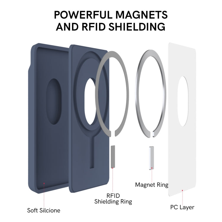 For iPhone 13 Series / iPhone 12 Series Silicone Wallet Pouch Card Case Magsafing Card Holder(Black) - free shipping - PMC TechLife - Order now!