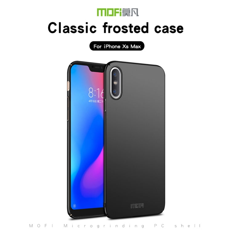 For iPhone XS Max MOFI Frosted PC Ultra-thin Full Coverage Protective Case (Red) - More iPhone Cases by MOFI | Online Shopping South Africa | PMC Jewellery