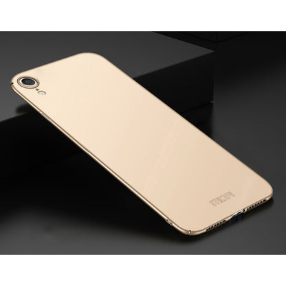 For iPhone XR MOFI Frosted PC Ultra-thin Full Coverage Protective Case (Gold) - More iPhone Cases by MOFI | Online Shopping South Africa | PMC Jewellery